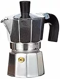 Monix Vitro Express Cafetera de aluminio 1 taza, apta para todo tipo de cocinas excepto inducción