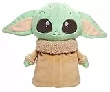 Mattel Star Wars The Mandalorian Peluche Grogu saltarín que salta y emite sonidos si le aprietas la cabeza hacia abajo, juguete +3 años (HPG48)