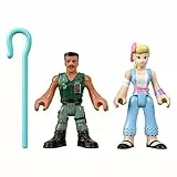 Mattel Imaginext Disney Toy Story 4 Pack de 2 Figuras Bo Peep y Combat Carl, Juguetes Niños +3 Años (GFD13)