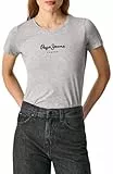Pepe Jeans New Virginia Ss N, T-Shirt para Mujer, Gris (Grey Marl), M
