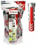 FISCHER, Tacos pared 8x40 DuoPower para hormigón, Pack 120 uds
