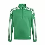 adidas Unisex niños Squadra 21 Training Top, Team Green/White, 15-16 Years