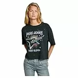 Pepe Jeans Louise Camiseta, Negro (Negro), S para Mujer