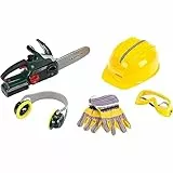 Theo Klein 8532 Bosch Chainsaw I with Battery - Powered Sawing Noises and Flashing Light I Protective Equipment Included I Toy for Children Aged 3 Years and up