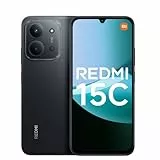 XIAOMI Redmi 15C Smartphone Móvil 4+128GB Pantalla de 6.9' 120Hz cámara IA de 50MP batería de 6000mAh Carga rápida de 33W procesador Octa-Core Negro