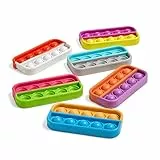 Learning Resources Cuadrículas de Diez Casillas sensoriales con Burbujas antiestrés, Juguetes para desarrollar motricidad Fina, Juguetes antiestrés silenciosos para el Aula (Set de 6)