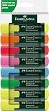 Faber-Castell 254848 - Pack de 8 Subrayadores Textliner 1548 - Multicolor