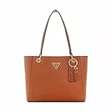 GUESS Noelle Small Noel Tote, Bolsa de Hombro para Mujer, marrón Claro, Talla única