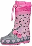 Playshoes Cordón Para Botas de Agua, Botas de lluvia Unisex niños, Rosa Gris Gato, 33 EU