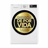 LG RH80V9AV4N - Secadora de Ropa, 8kg, Bomba de Calor y Carga Frontal, Clasificación C, Compresor Dual Inverter, Función Eco Hybrid, Limpieza Automática, Secadora LG Serie 900, Color Blanco