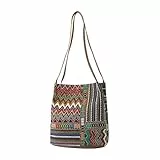 EVEOUT Shoppers y Bolsos de Hombro de Lona para Mujeres Chica Bolsos Totes Impresión de Patrones Bolsos de Mano para viajeros