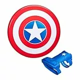 Hasbro Marvel Avengers, Escudo y Guante Magnéticos, Superhéroes, Cosplay Capitán América, Juguetes para Niños y Niñas de 5 Años o Más, Juegos de Disfraces, Multicolor Fantasía