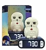 Lexibook, Hedwig, Reloj Despertador con luz Nocturna Hedwig, Sonidos y melodías, Pantalla LCD retroiluminada, Luminoso, Snooze, RL800HP1
