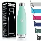 HoneyHolly Botella Agua Niños 500ML, Sin BPA, Termo, Acero Inoxidable 18/8, Botella Termica, A Prueba de Fugas Reutilizable, Cantimplora para Camping, Gimnasio, Escuela, Deportes