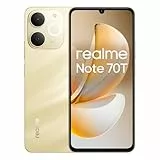 realme Note 70T 4G Smartphone 4+128GB, 6.75 Pulgadas Pantalla, Oro, 90Hz Display, 6000mAh Batería, 32MP Cámara, Potente Procesador Octa-Core, Protección ArmorShell, IP54