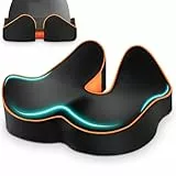 POOTACK Cojín para Silla de Oficina y Oficina, cojín ergonómico con Espuma viscoelástica
