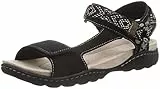 Clarks Amanda Step, Sandalia, para Mujer, Negro (Black Sde), 41 EU