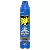 Raid Spray Insecticida - Aerosol para moscas y mosquitos, Frescor Natural. Eficacia inmediata. Unidad, 400ml