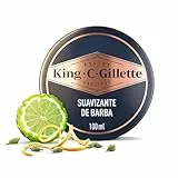 King C. Gillette Bálsamo Barba Hombre con Manteca de Cacao, Aceite de Argán y Manteca de Karité, Suavizante De Barba Ligero Acondicionador Profundo, 100 ml