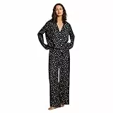Pepe Jeans Star Silky PJ Set Pijama, Negro (Negro), L para Mujer