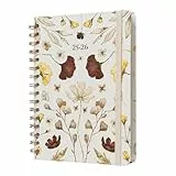 Kokonote Agenda escolar 2025-2026 Semana Vista A5 Jour Florale - Agenda Universitaria Curso 2025 2026 | Con Pegatinas y Apartados funcionales : Para Estudiantes Universidad o Instituto
