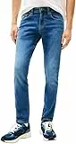 Tommy Jeans Hombre Pantalón Vaquero Scanton Slim Stretch, Azul (Denim Medium), 36W/30L