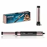 Cecotec Cepillo de Aire Caliente Secador Moldeador Alisador 2 Cabezales Tecnología Coanda Bamba CermicCare 2in1 AirGlam Black. 1400W, Motor Digital, Elimina Frizz, 3 Velocidades, 3 Temperaturas