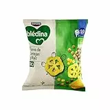 Blédina Snack BIO, Bolsa de Snack Saludable para niños sabor Lentejas y Maíz. Flores Sin Gluten, Sin Conservantes Ni Colorantes y Sin Sal Ni Azúcares Añadidos. Desde los 10 Meses, 20g.