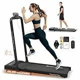 Mobvoi Home Cinta de Correr Plegable 3 en 1 con Plataforma para Caminar con inclinación del 6%, 2,5 HP, compacta, portátil, para Debajo del Escritorio, Pantalla LED para el hogar, 120 kg, 12 km/h