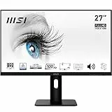 MSI PRO MP273AP Monitor de Oficina 27” Full HD - Panel IPS 1920 x1080, 100 Hz,Confort Ocular, Montaje VESA, Altavoces Integrados, Soporte Display Kit, Regulable 4 Direcciones