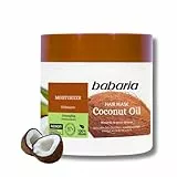 Babaria - Mascarilla Pelo De Aceite De Coco | Mascarilla Hidratante Cabello 400ml | Mascarilla Reparadora Cabello De Hombre Y Mujer | Mascarilla Nutritiva Pelo