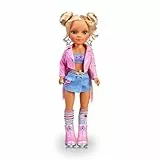 Nancy - Un día de Baile en Patines, muñeca Patinadora, con Accesorios y complementos Cool, Peinado en 2 moños y Chaqueta Rosa a Juego, Juguete para niñas y niños Desde 3 años, Famosa (NAC22000)