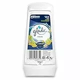 Glade® Gel Ambientador Absorbeolores de Larga duración para baños armarios y Espacios pequeños, Fragancia Marine aceites Esenciales, 1 unidad