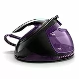 Philips PerfectCare Elite Plus Centro de Planchado a Vapor – Golpe de Vapor de hasta 550 g, OptimalTEMP, Vapor Silencioso, Depósito 1,8 L, Easy De-Calc, Liviana, Sin Riesgo de Quemaduras (GC9675/80)