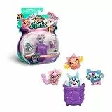 Magic Mixies - Pack de 4 Figuras Magic Minis, 90 Mixlings Divididos en 5 Equipos de Colección Con Habilidades Mágicas, 3 Años+, Comunes, Raras y Ultra Raras, Famosa (MG200000)