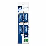 STAEDTLER Rasoplast 52650BK4DA - Goma de Borrar Blanca, Blíster con 4 Unidades