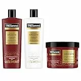 TRESemmé Champú, Acondicionador y Mascarilla Capilar Keratin Smooth pack de cuidado capilar antiencrespamiento con queratina hidrolizada 400 ml + 400 ml + 440 ml pack de 3