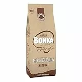 Bonka cafe en grano tostado natural para hostelería, Ideal para maquina de cafe Espresso - 1 paquete x 1 kg
