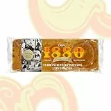 1880 - Turrón de Yema Tostada con Naranja 'Rilsan' 300g, Tableta con Almendras Seleccionadas, Textura Cremosa, Calidad Suprema, Turrón clásico, Artesanal, Receta Tradicional, Regalo Navideño