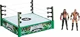 Mattel WWE Bloodline Rules Conjunto de juego con ring y 2 figuras de acción coleccionables de 15cm de las superestrellas The Rock y Roman Reigns, JDB55
