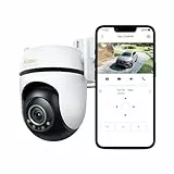 Tapo C530WS - Cámara Seguridad Exterior 360° 3K 5MP, Visión Nocturna Color, Resistencia IP66, Alarma Sonora/Luz, Detección AI, Almacenamiento Nube/SD 512GB, Audio Bidireccional