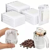 HOTUT Filtros de Café, Bolsa de Café, 120 Piezas Orejas Colgantes Filtros Plegable para Hogar, Camping, Oficina, Viaje