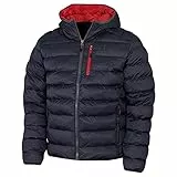 Calvin Klein Hombre San Gabriel Tejido Jacquard Acolchado - Armada/Rojo - L