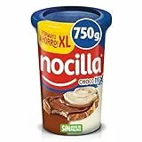 Nocilla, ChocoMix, Doble Crema al Cacao y Leche con Avellanas sin Aceite de Palma - Formato XL - Tarrina 750g