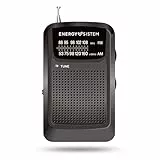 Energy Sistem Pocket Radio - Radio portatil Am/FM a Pilas con Salida minijack e indicador Visual de sintonización