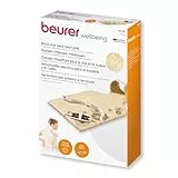 Beurer HK 58 LED - Almohadilla electrónica cervical / dorsal, funda lavable, 62 x 42 cm, color crema