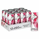 Royal Bliss Aromatic Berry Tónica, Aromatizada y Refrescante - Pack de 12 Latas de 250 ml