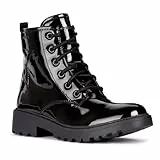 Geox J Casey Girl G, Botines Niñas, Negro, 40 EU