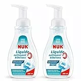 NUK - Líquido limpiador para biberones y accesorios, 2 frascos