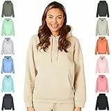 Light and Shade LSLSWT005 Top Sudadera con Capucha Super Soft Touch Loungewear para Mujer, Arena, M